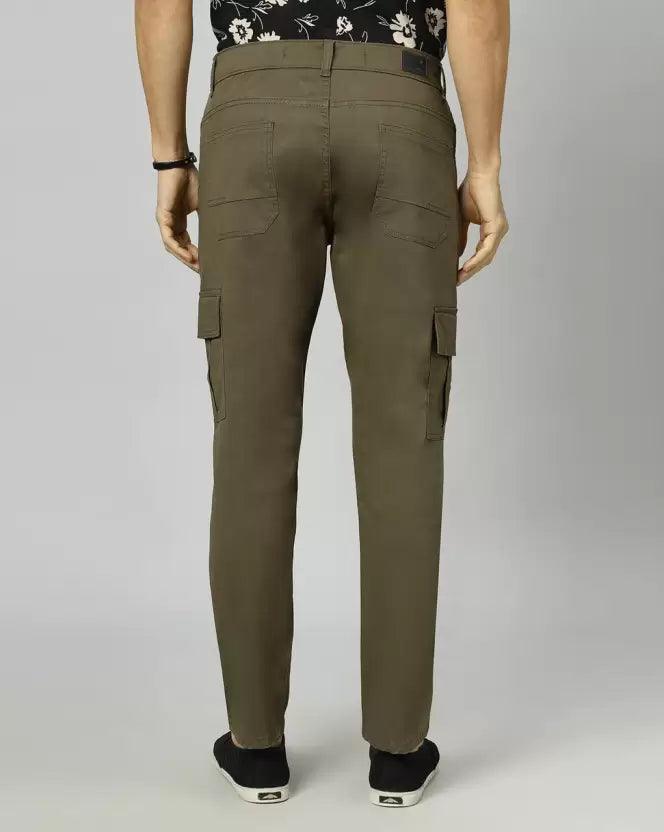 Olive Green Men Cargos