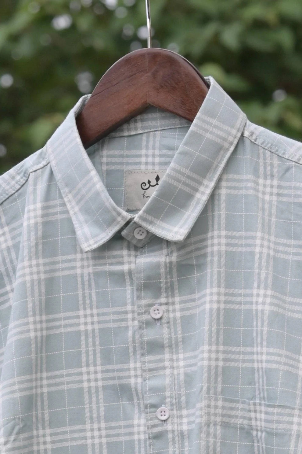 PISTA CHECKS IMPORTED COTTON SHIRT