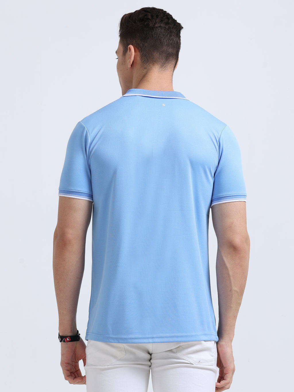 Premium Sky Blue Dri-Fit Polo T-Shirt for Men | Moisture Wicking |