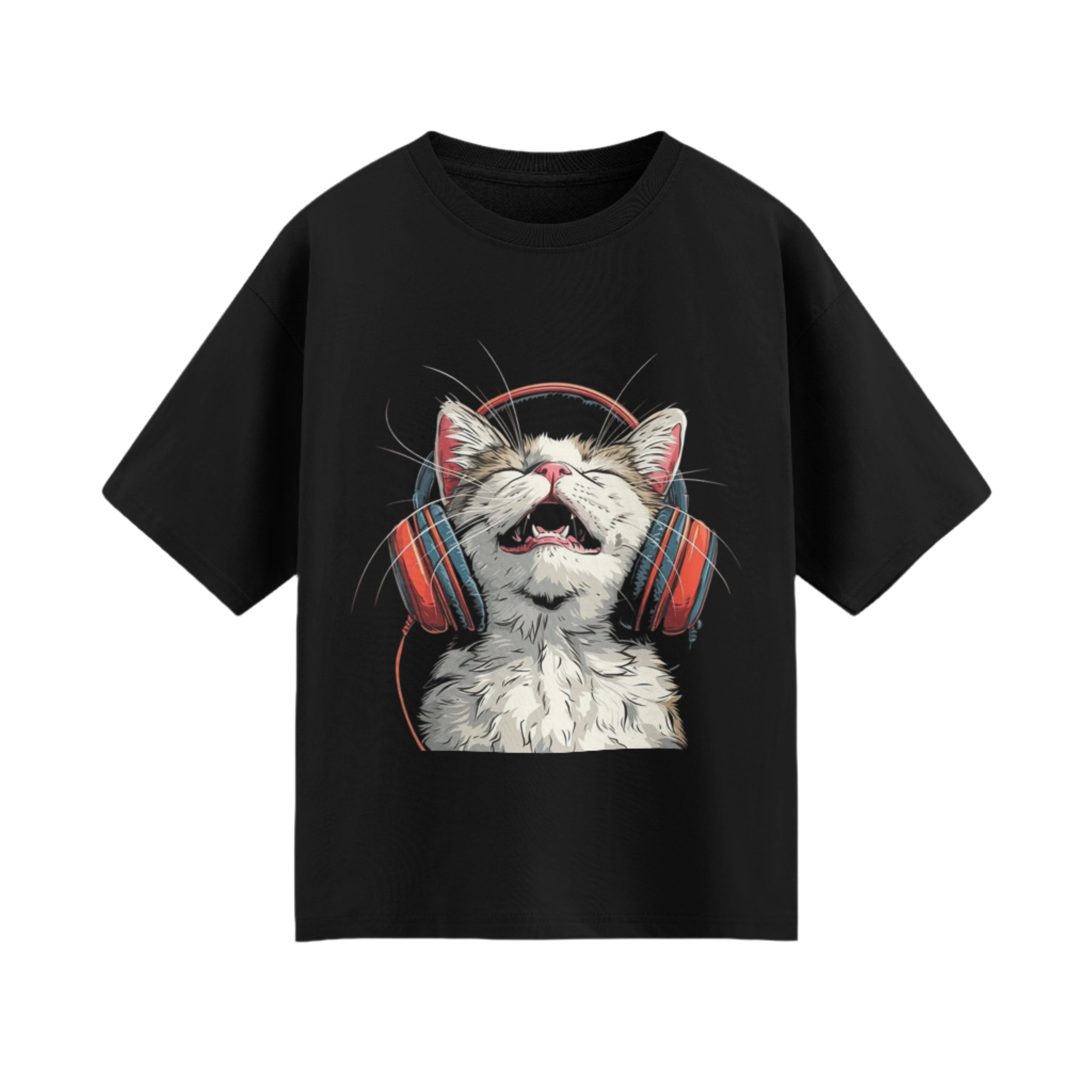 Cat Music Oversized T-shirt