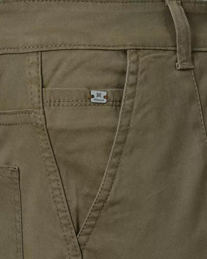 Olive Green Men Cargos