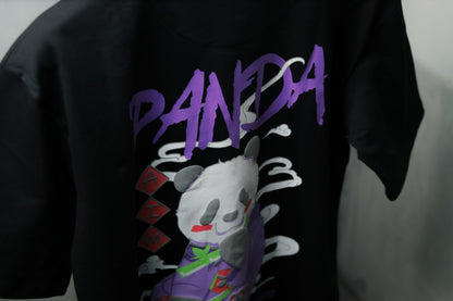 Panda Black Oversized T-shirt