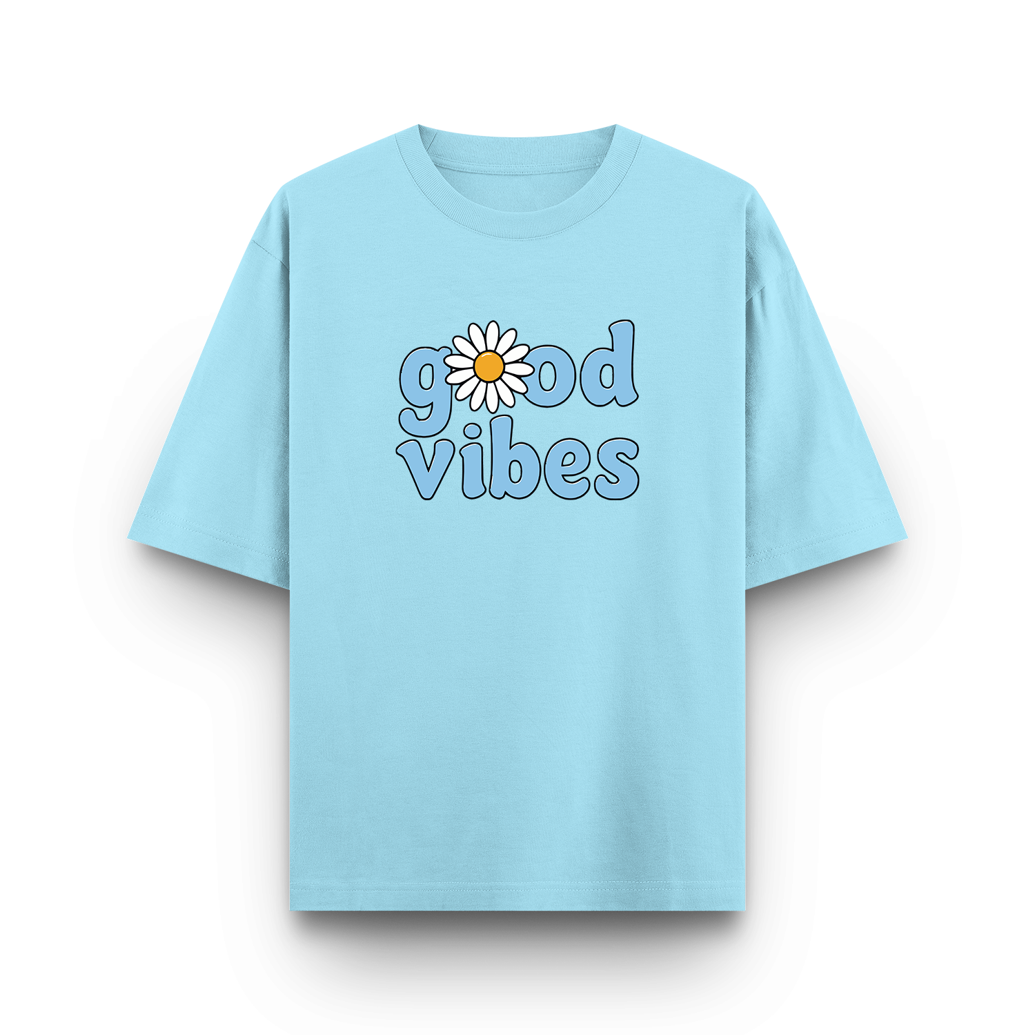 GOOD VIBES OVERSIZED T-SHIRT – PREMIUM COTTON