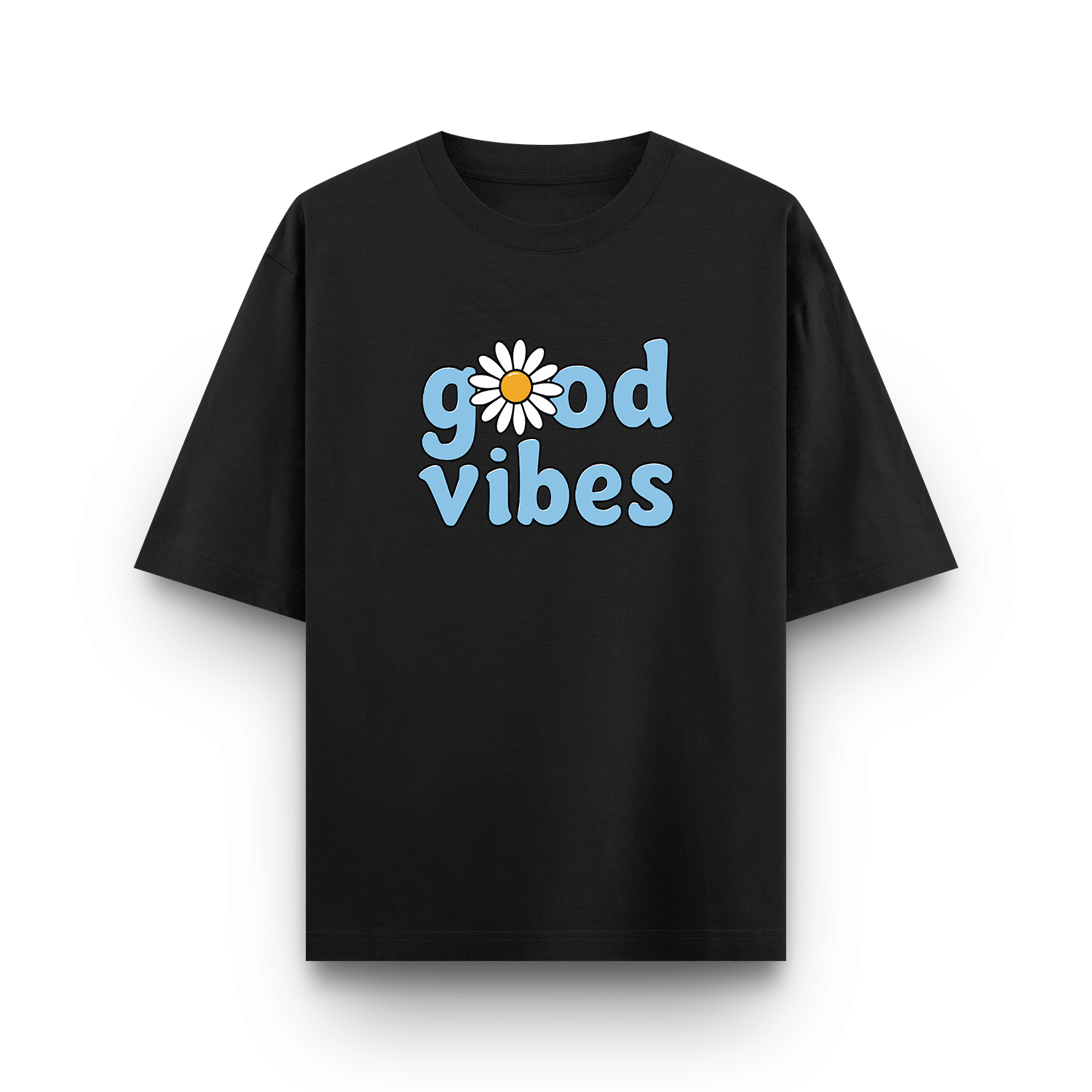 GOOD VIBES OVERSIZED T-SHIRT – PREMIUM COTTON