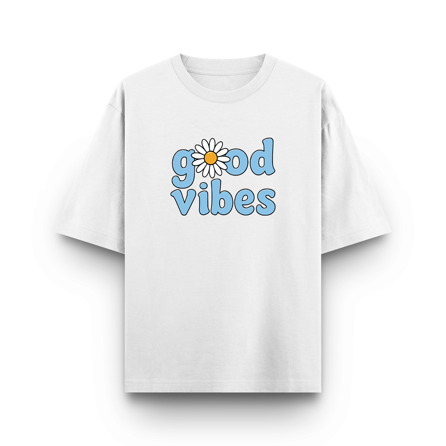 GOOD VIBES OVERSIZED T-SHIRT – PREMIUM COTTON