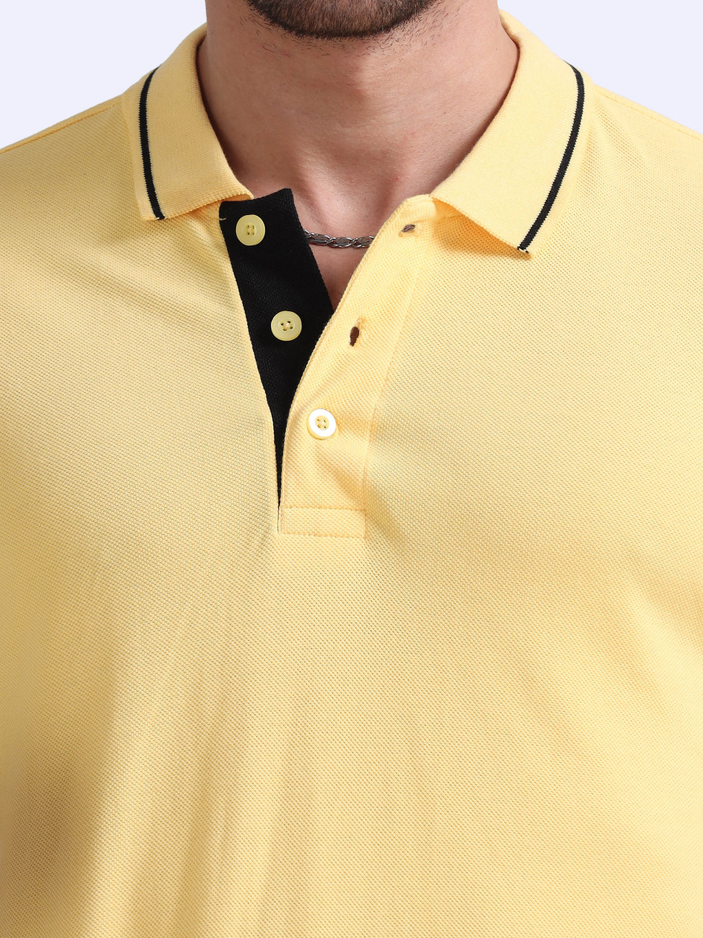 Premium Yellow Cotton Polo T-Shirt for Men | 100% Pure Cotton |