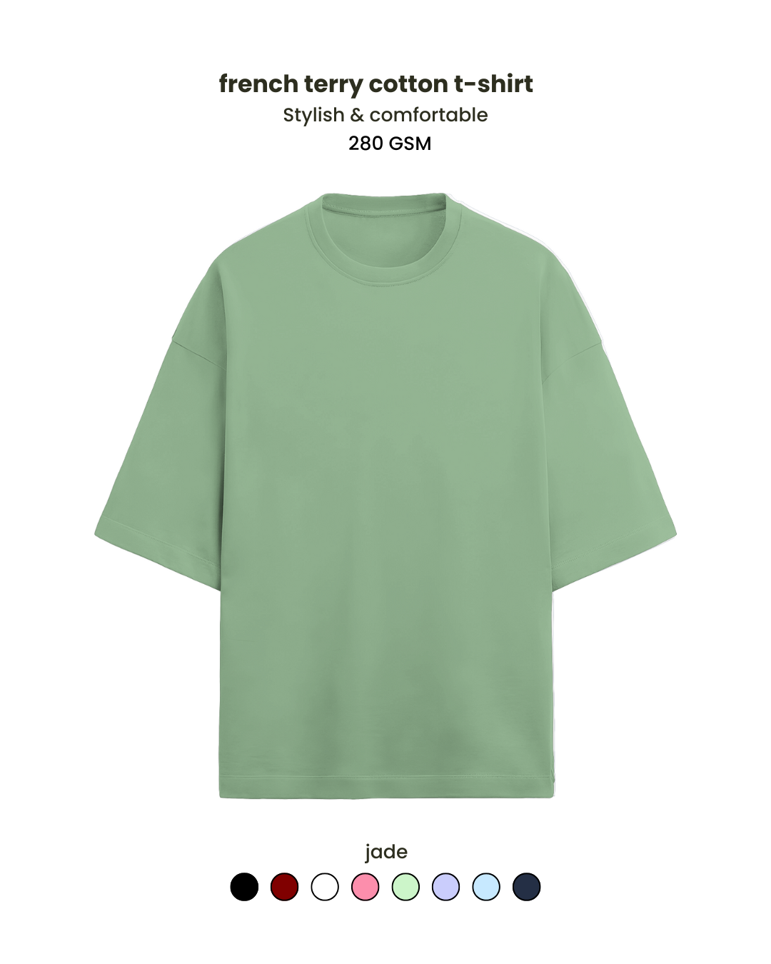 Premium cotton unisex 280 GSM  Oversized T-shirt (Copy) - Color Variant 3