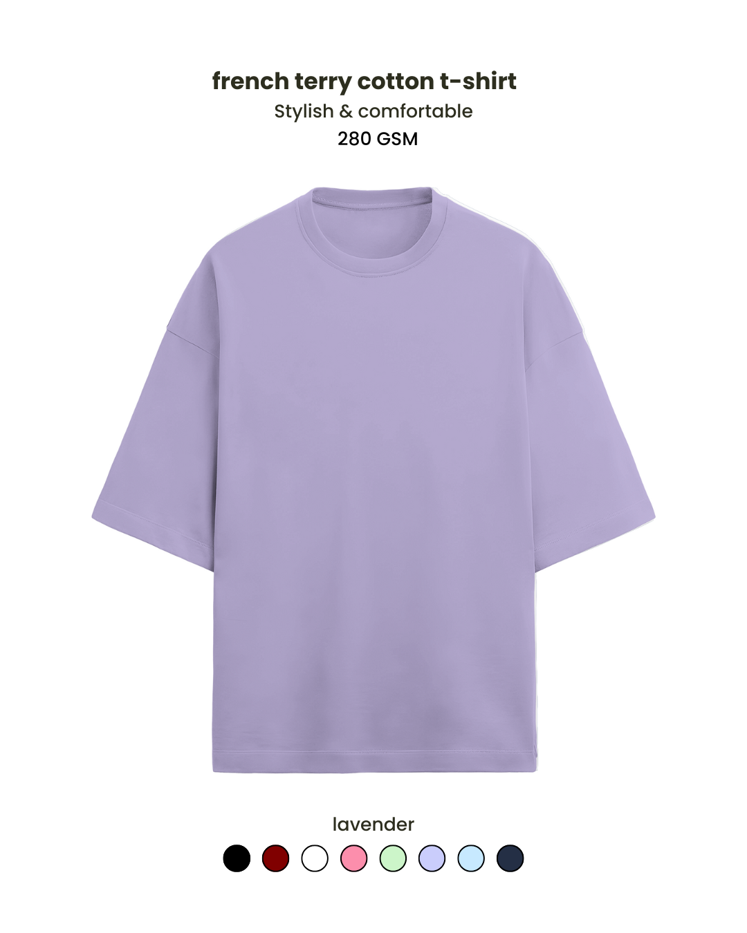 Premium cotton unisex 280 GSM  Oversized T-shirt