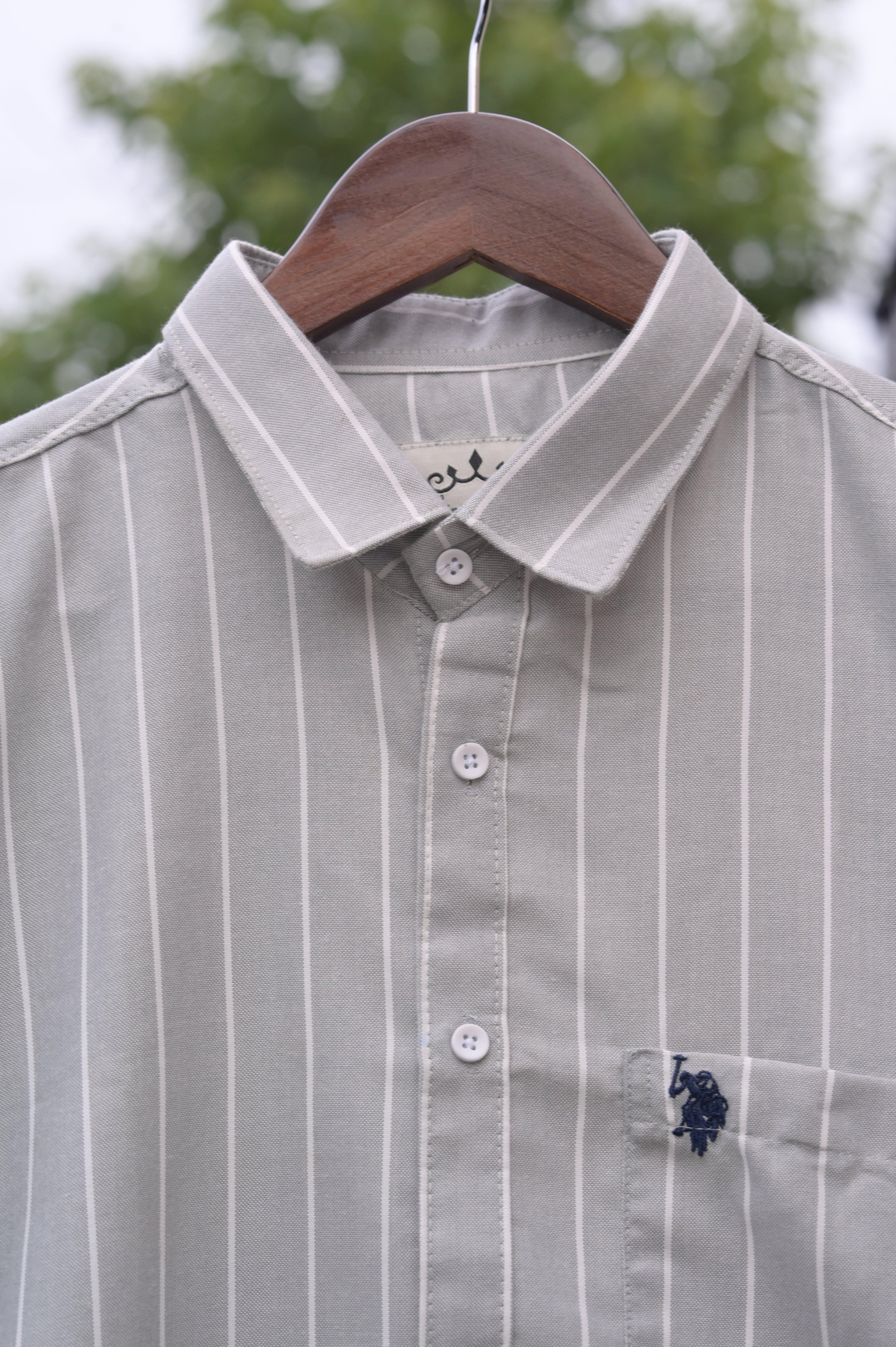 GREY STRIPES SHIRT