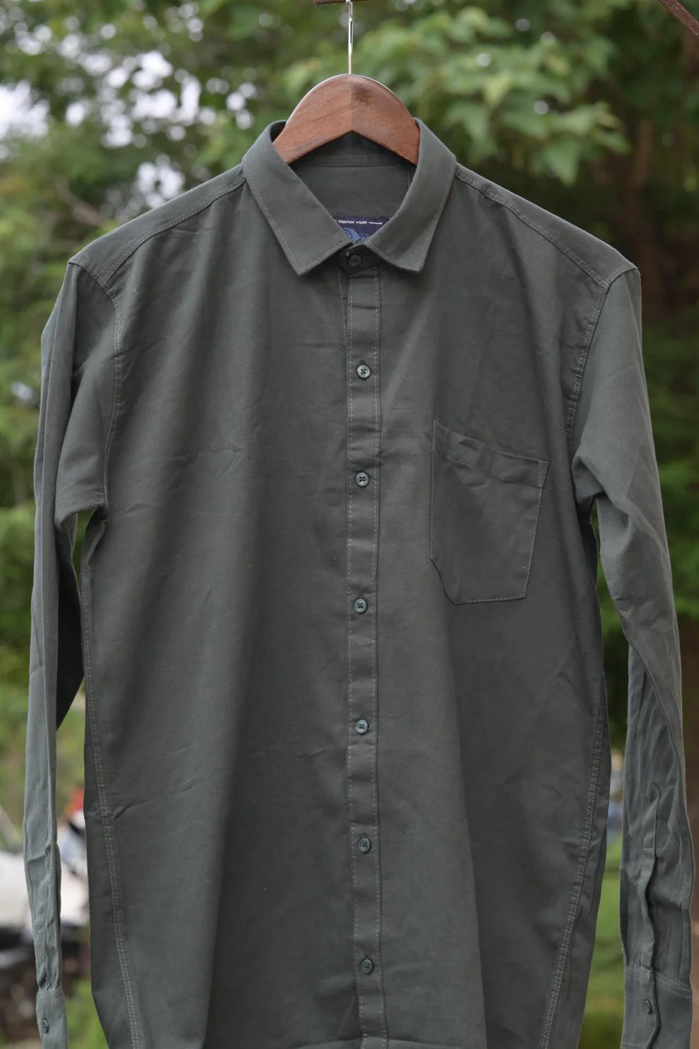 SEA GREENCOTTON SOLID SHIRTS FOR MEN