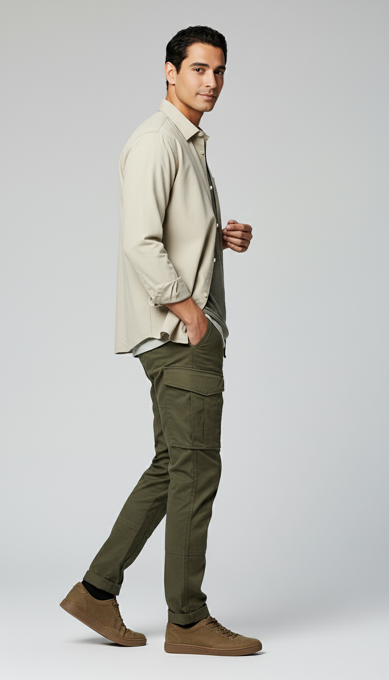 Six Pocket Regular Fit Cargo Pant