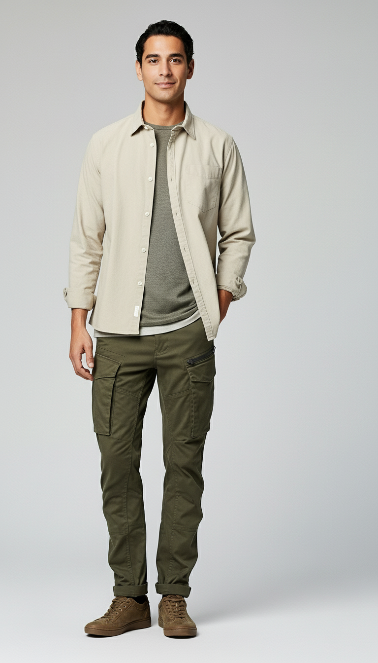 Six Pocket Regular Fit Cargo Pant
