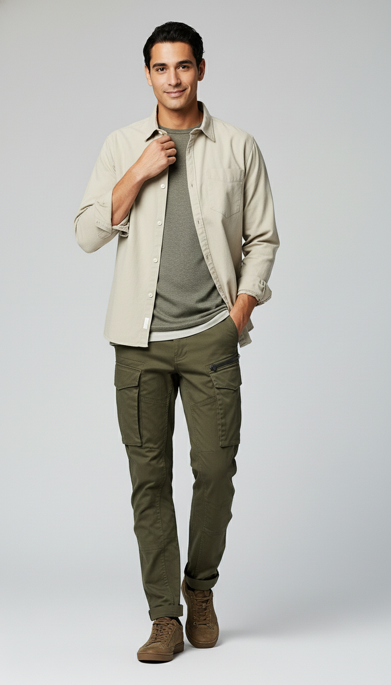 Six Pocket Regular Fit Cargo Pant