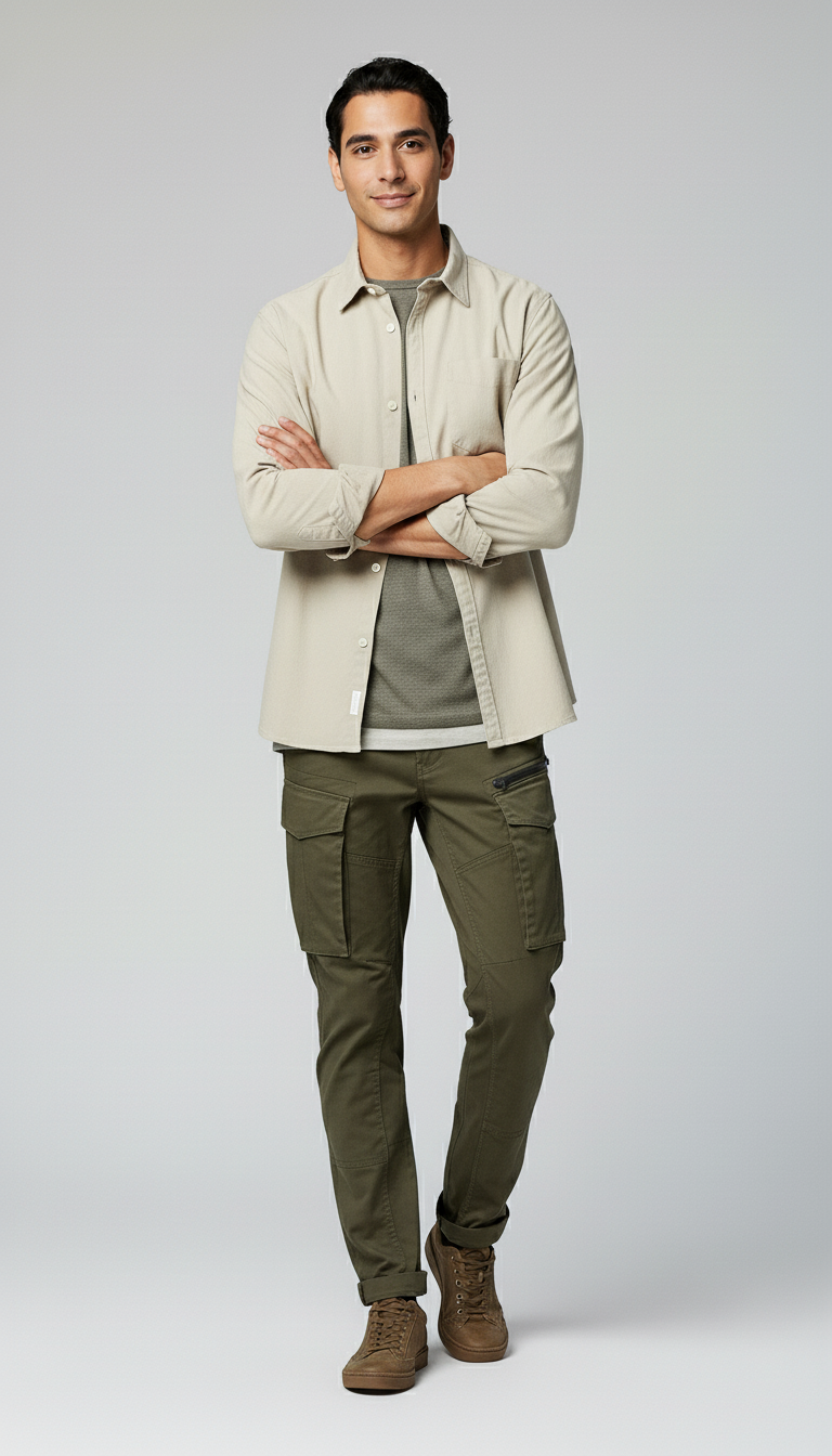 Six Pocket Regular Fit Cargo Pant