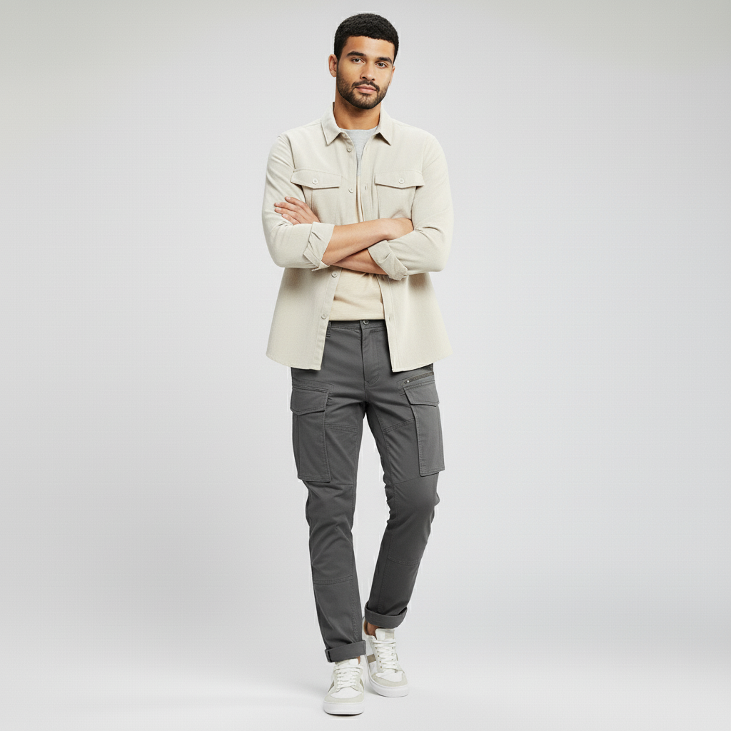 Six Pocket Regular Fit Cargo Pant