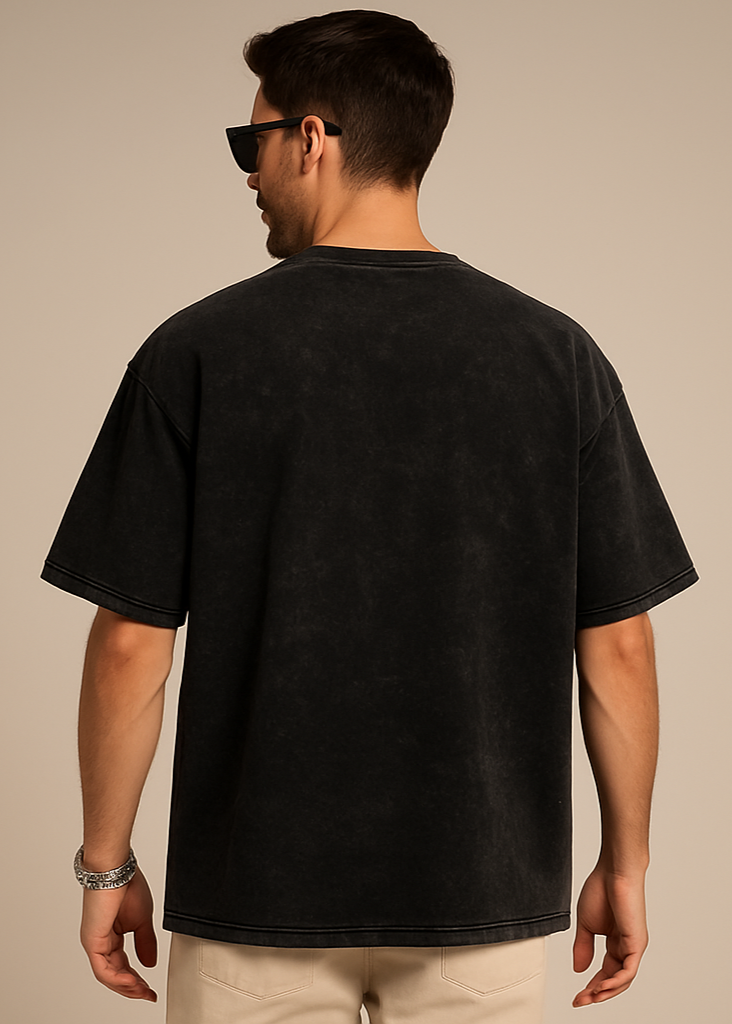Black Acid Washed Back
