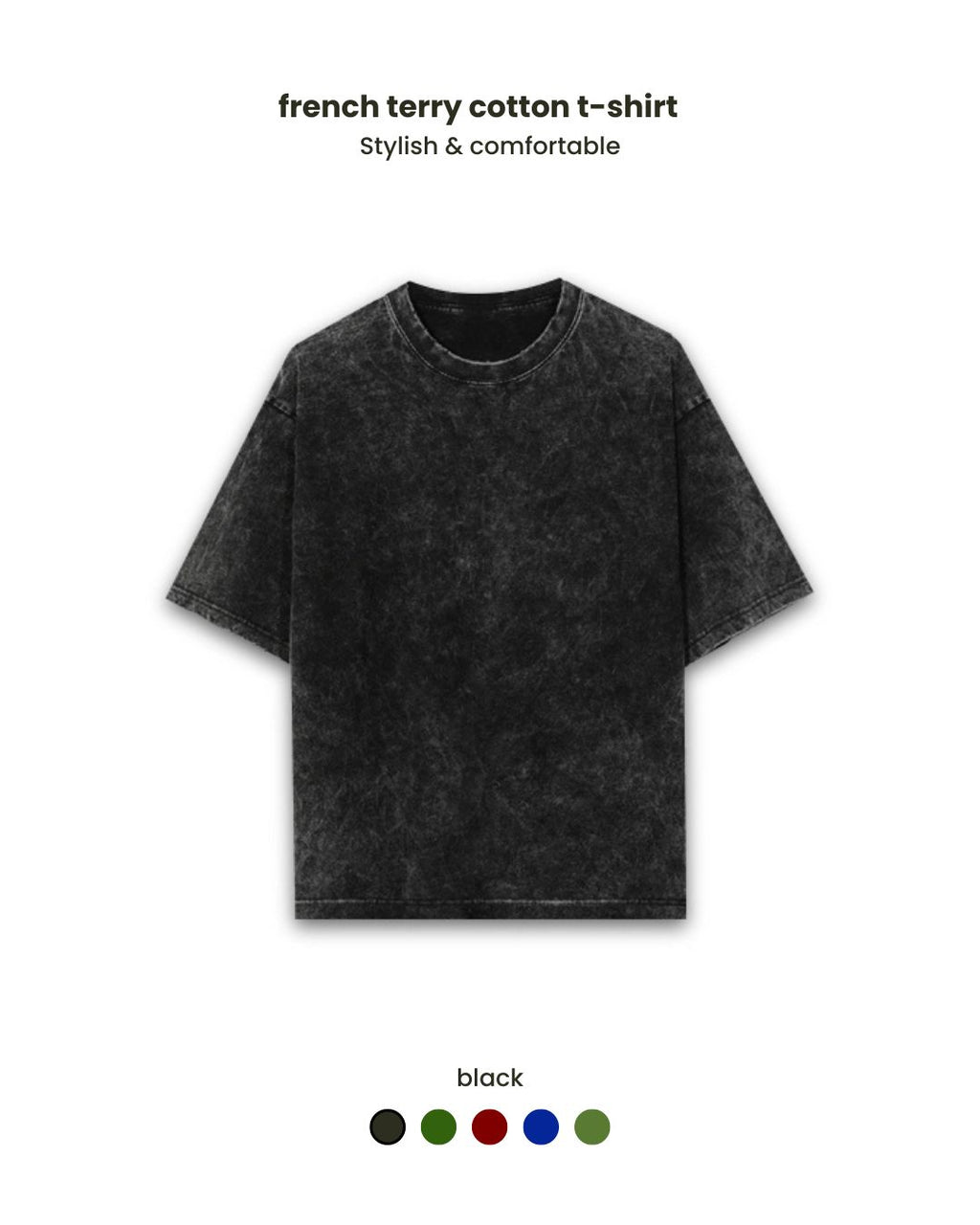 Luxury acid washed unisex 240 GSM  Oversized T-shirt