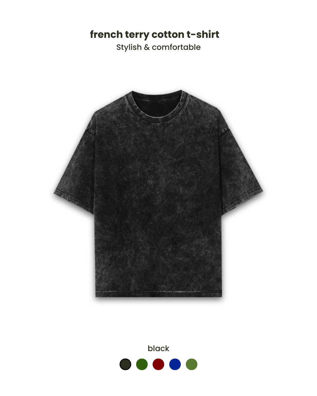 Luxury acid washed unisex 240 GSM  Oversized T-shirt