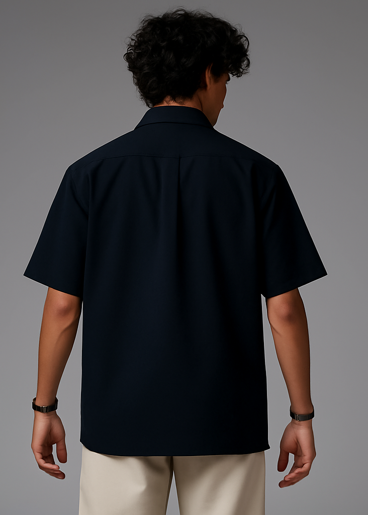 Black Shirt Back View