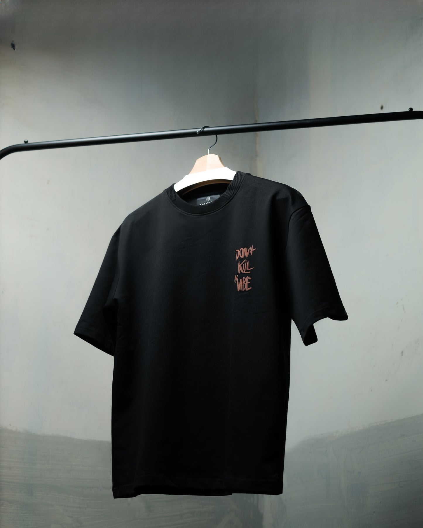 Don't Kill My Vibe Black Oversized T-shirt