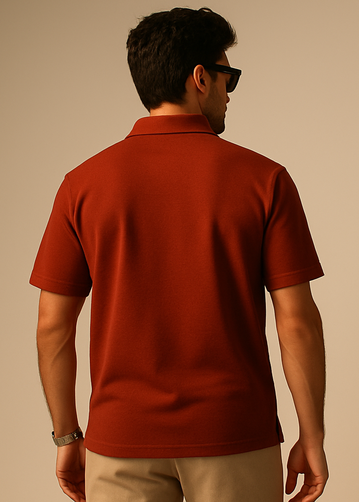 Brick Red Polo Back