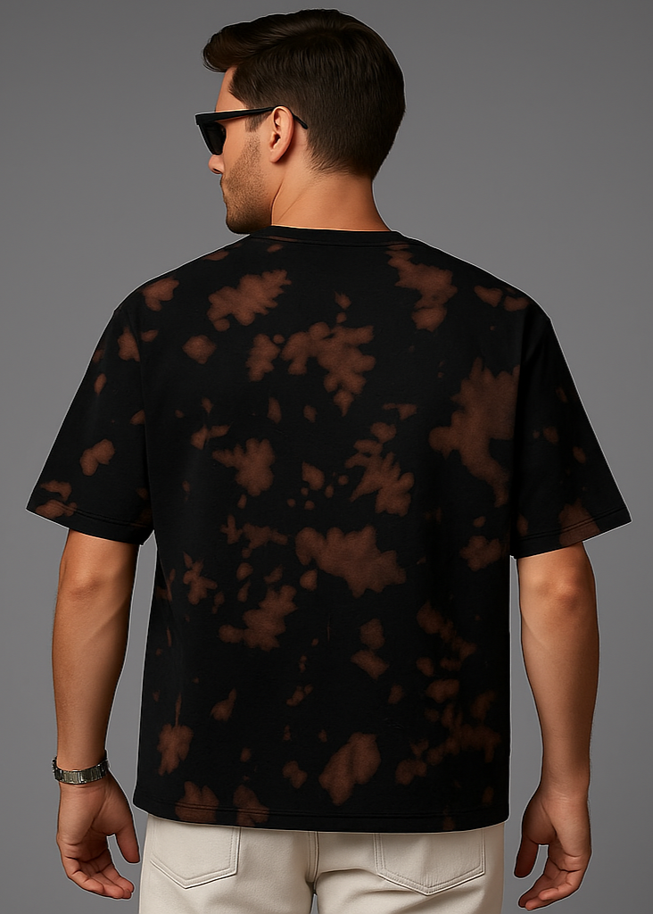 Brown Black Tie Dye Studio Back Exact