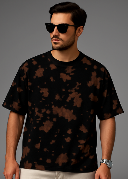 Brown Black Tie Dye Studio Front Exact