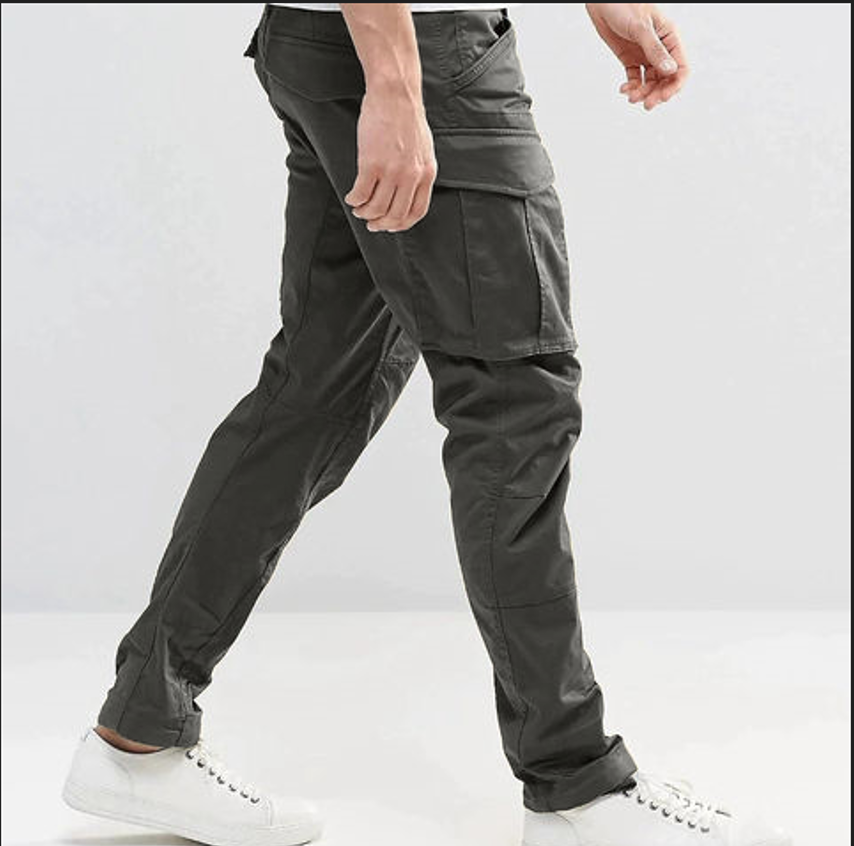 Cargo Pants Men Skinny Jeans Trousers Elastic Waist Drawstring Grey Men  Pants Fashion Streetwear Flap Pockets Casual Pants | Wish