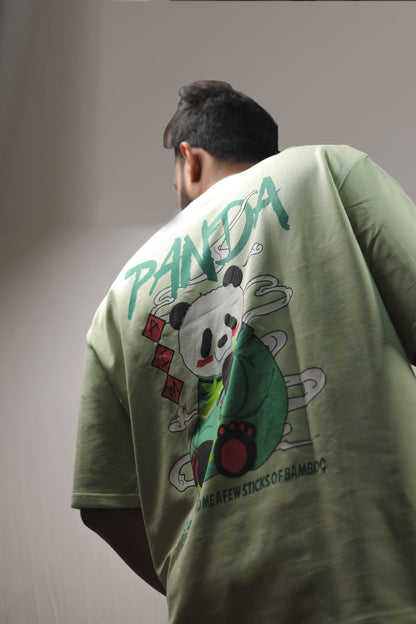 Panda Pista Green Oversized T-shirt