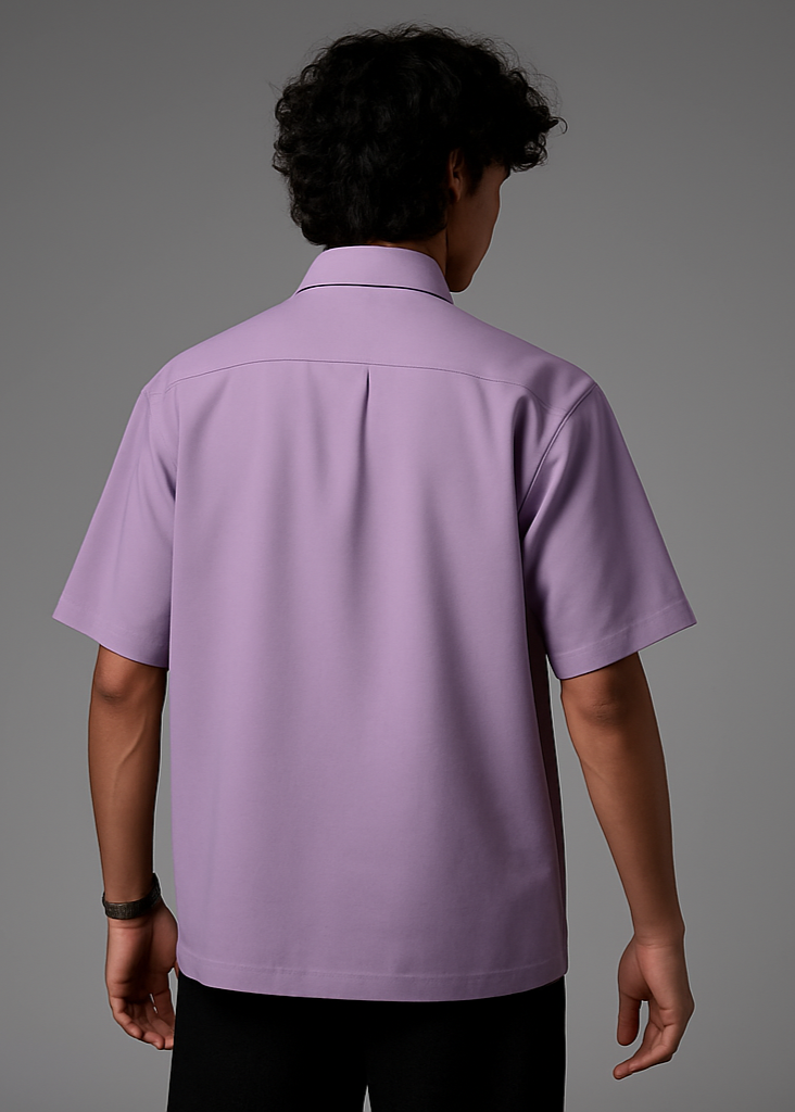 Lavender Shirt Back View