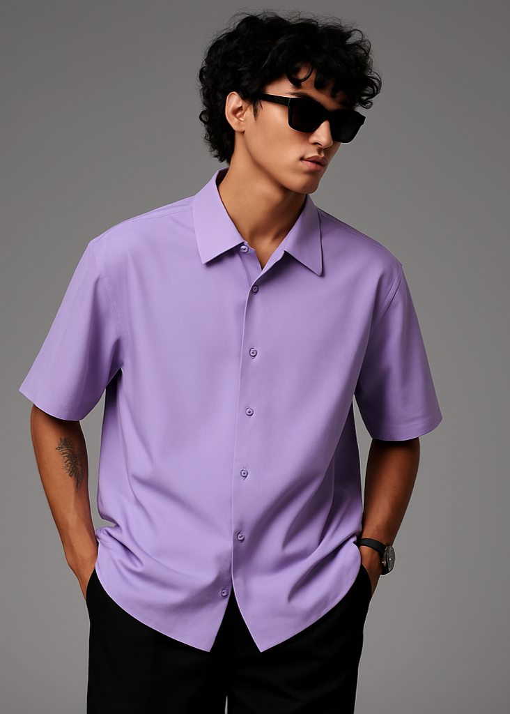 Lavender Shirt New Pose