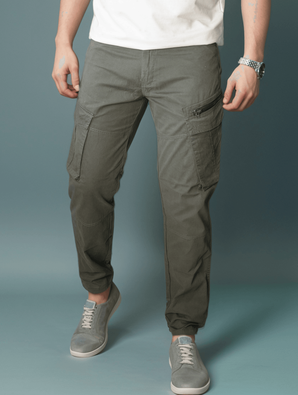 GREY CARGO PANT