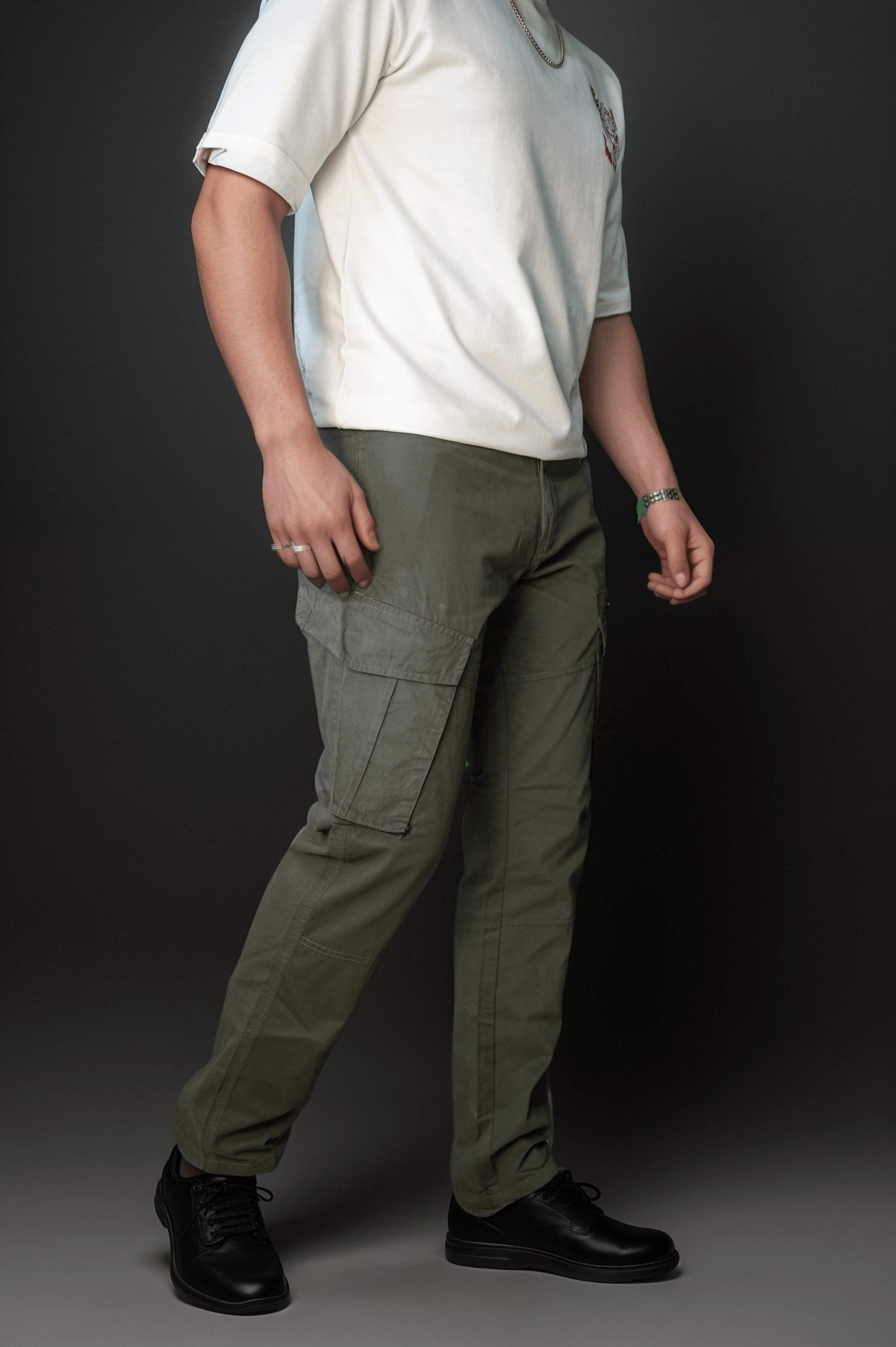 GREY CARGO PANT