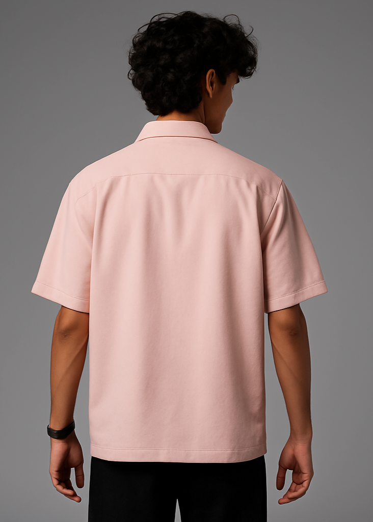 Light Baby Pink Shirt Back View