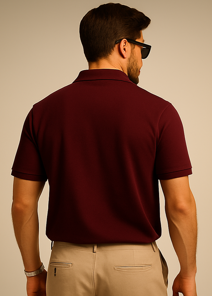 Maroon Polo Back