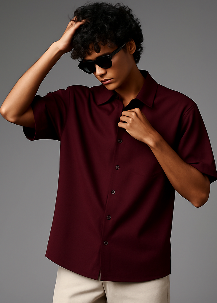 Maroon Shirt New Pose