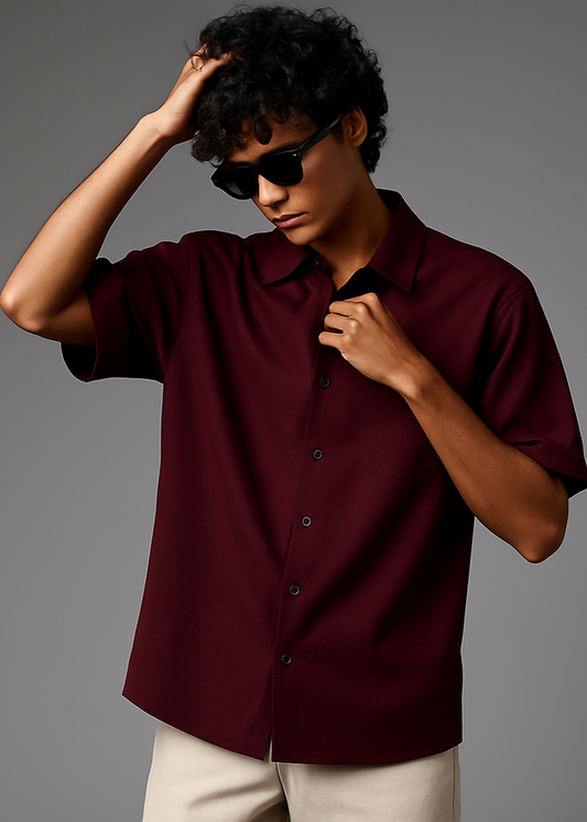 Maroon Shirt New Pose