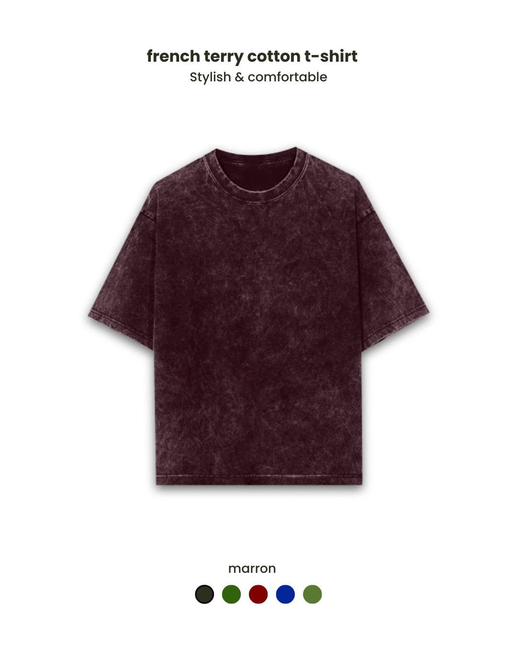 Luxury acid washed unisex 240 GSM  Oversized T-shirt