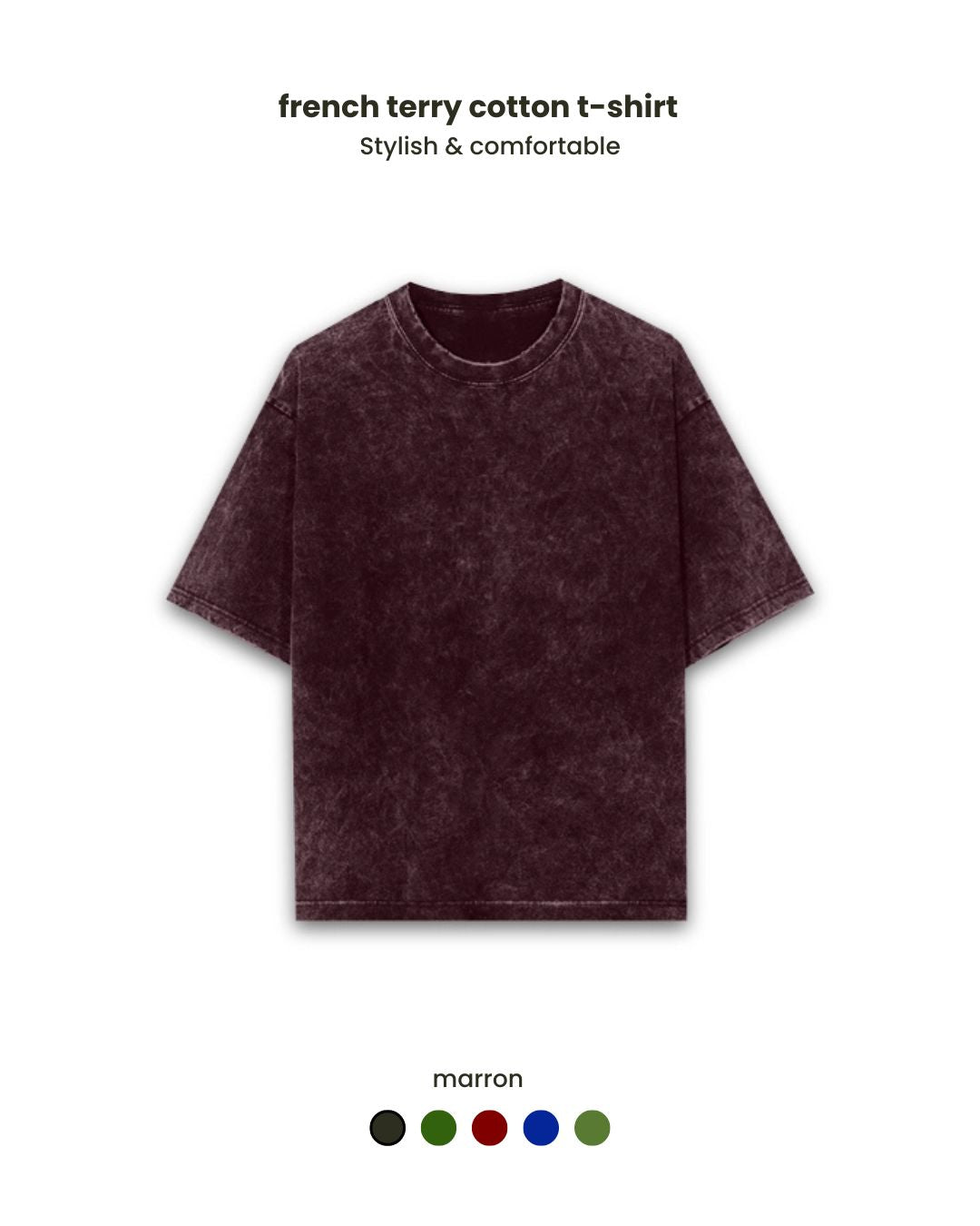 Luxury acid washed unisex 240 GSM  Oversized T-shirt