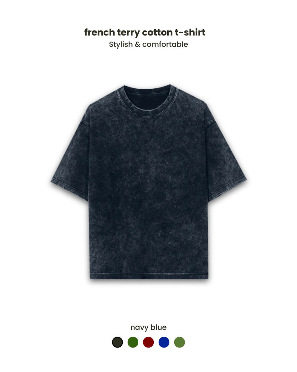 Luxury acid washed unisex 240 GSM  Oversized T-shirt