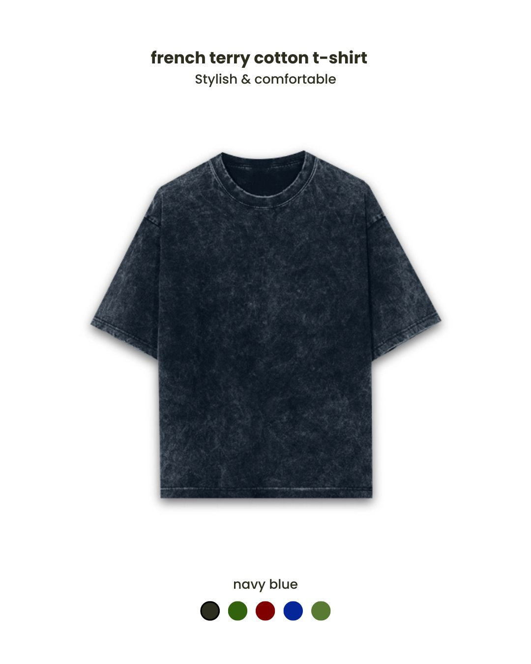 Luxury acid washed unisex 240 GSM  Oversized T-shirt