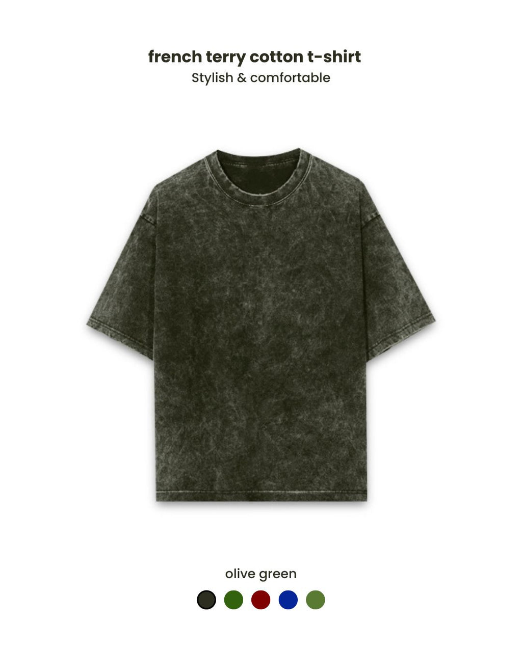Luxury acid washed unisex 240 GSM  Oversized T-shirt