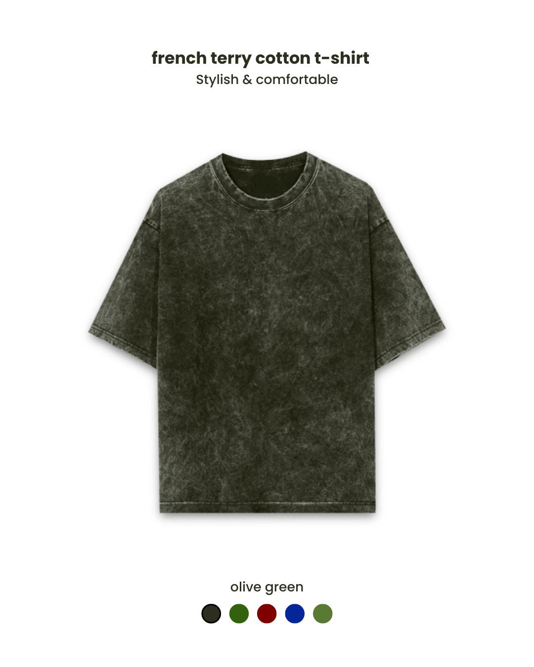Luxury acid washed unisex 240 GSM  Oversized T-shirt