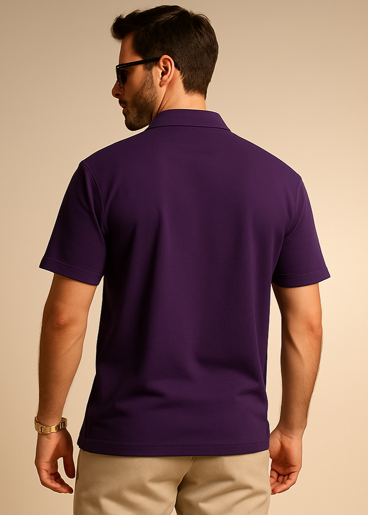Purple Polo Back