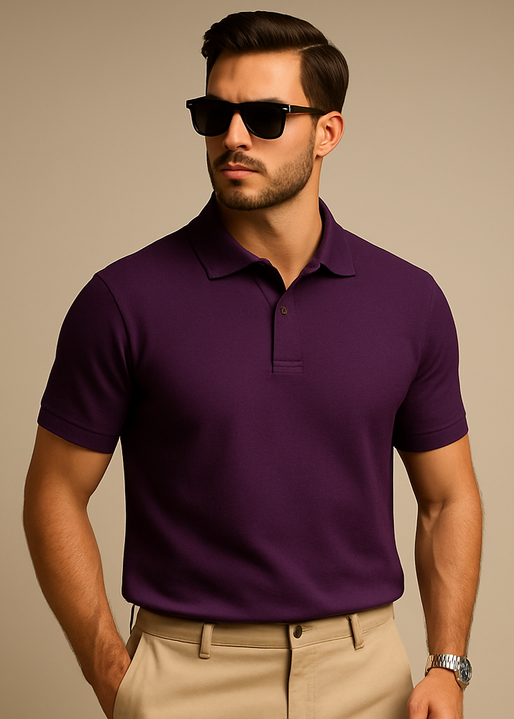 Purple Polo Front