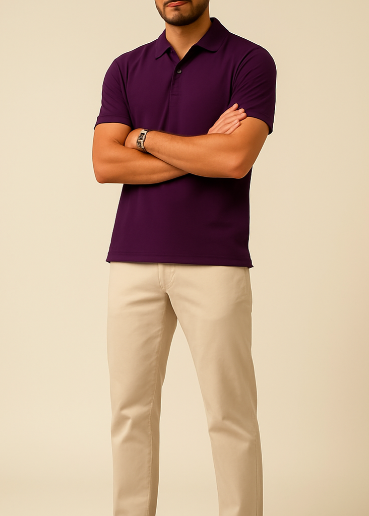 Purple Polo Full Body