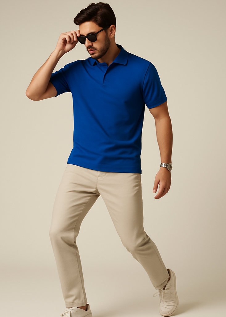 Royal Blue Polo Full Body