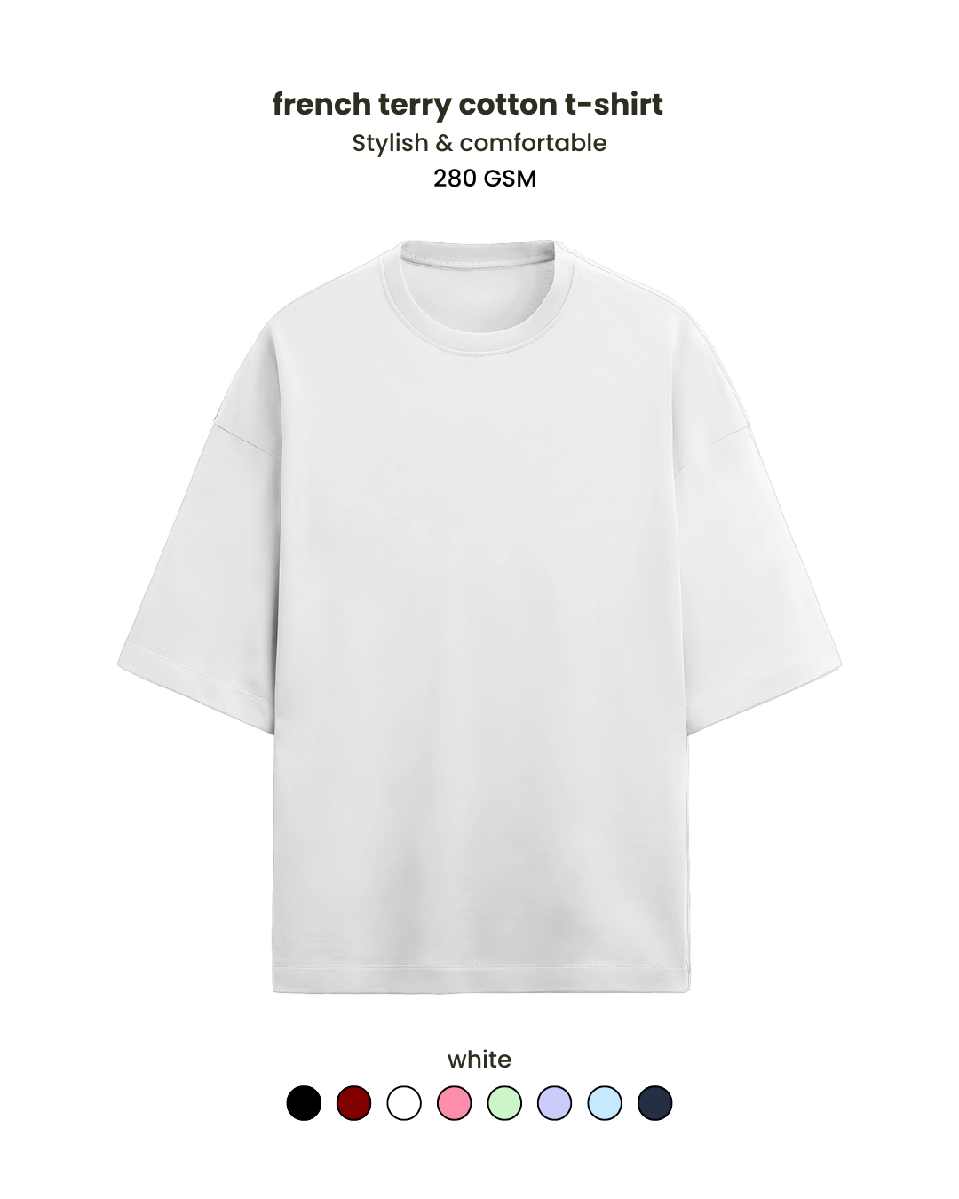 Premium cotton unisex 280 GSM  Oversized T-shirt