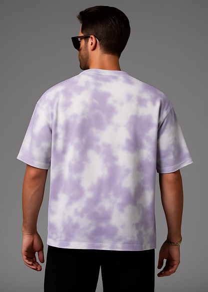 White Lavender Tie Dye Studio Back