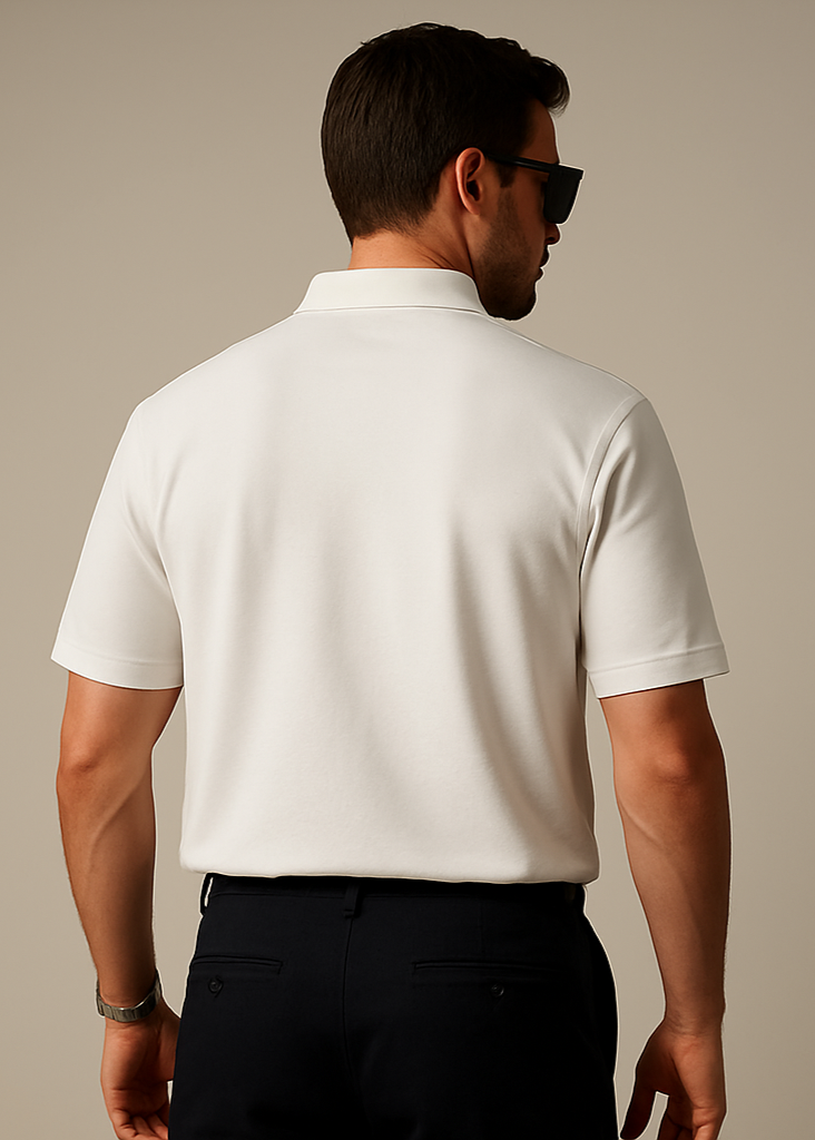 White Polo Back
